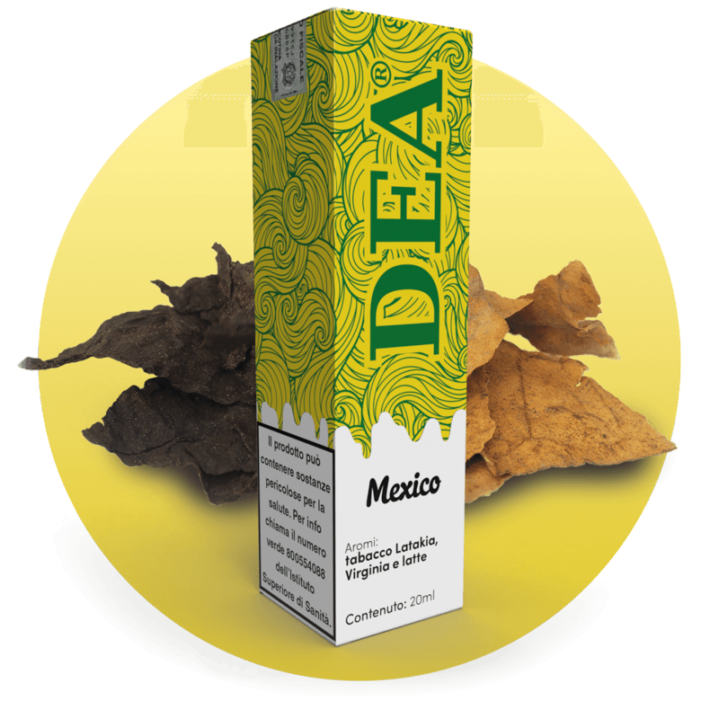 DEA Flavor Skomposto Mexico 20ml – Tabacco Latakia, Virginia e goccia di latte
