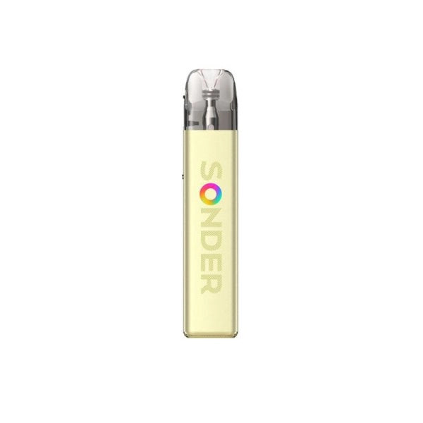 Geekvape Sonder Q2 Apricot Yellow – Pod kit 30W batteria 1350mAh giallo albicocca con illuminazione RGB e cartuccia Q 2ml