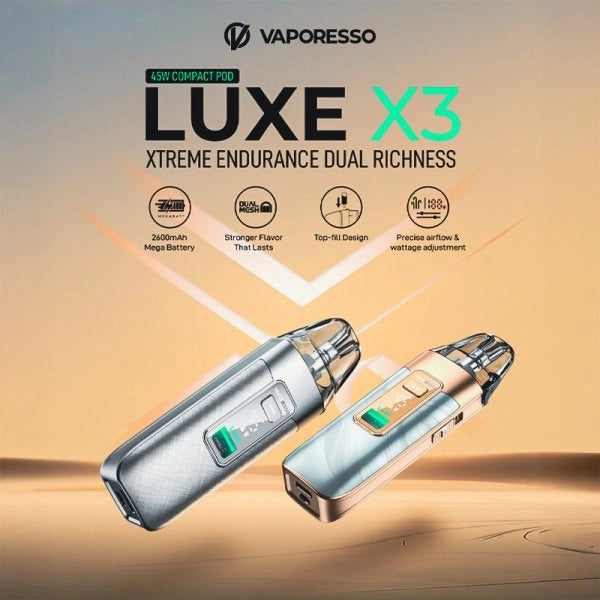 Specifiche tecniche complete Vaporesso Luxe X3 Kit Pod 45W - Sigaretta elettronica a Fabriano da MoarSvapo