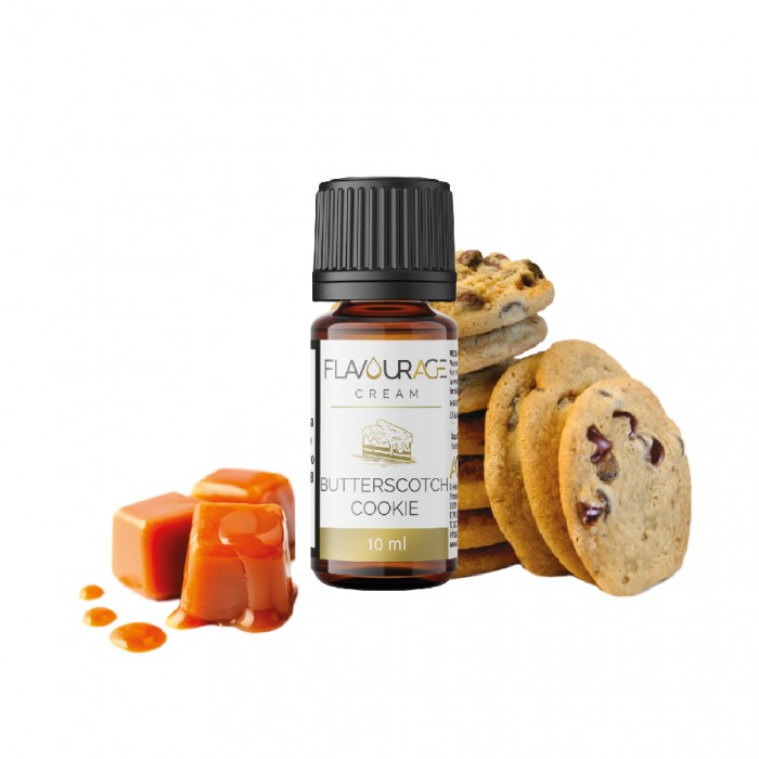 Flavourage Butterscotch Cookie – Aroma concentrato 10ml gusto biscotto al caramello per sigaretta elettronica