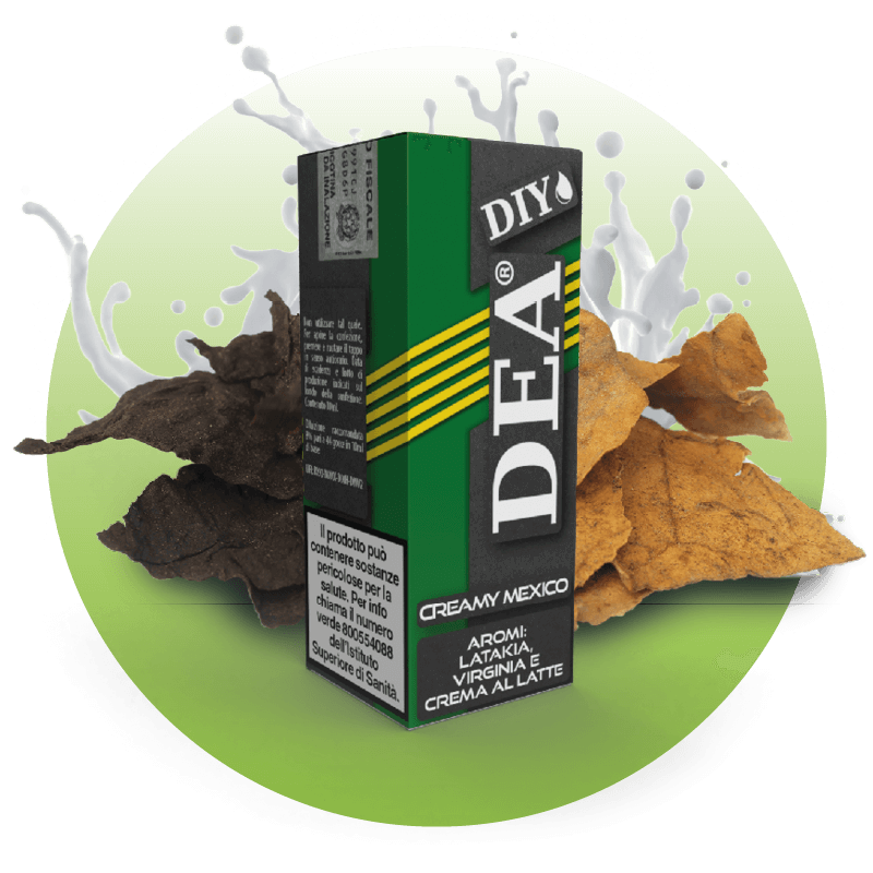 DEA Creamy Mexico – Aroma concentrato 10ml gusto tabacco Mexico con crema dolce per sigaretta elettronica