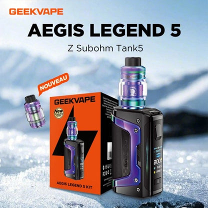 Geekvape Legend 5 Kit confezione originale packaging box mod atomizzatore Z Sub-Ohm 5
