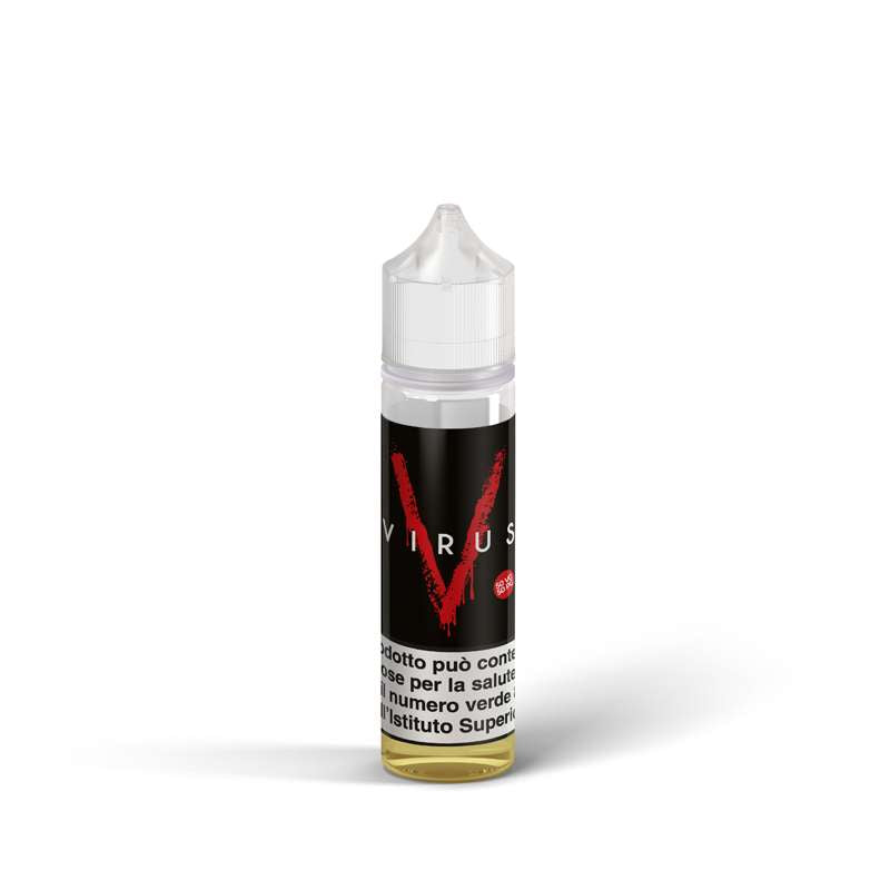 Dettaglio flacone Virus Mix&Vape 30ml Vaporart – liquido tabaccoso con crema custard da MoarSvapo Fabriano