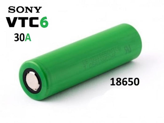 Batteria Sony VTC6 18650 3000mAh 15A – Batteria ricaricabile agli ioni di litio per sigaretta elettronica
