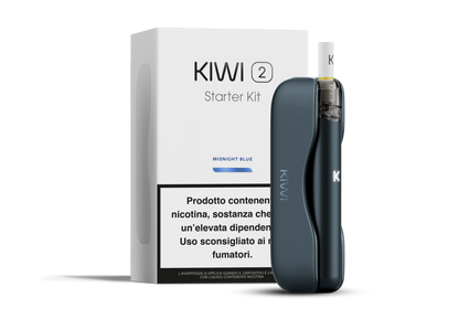 Kiwi 2 Midnight Blue – Sigaretta elettronica blu con powerbank magnetico 1800mAh in alluminio anodizzato

