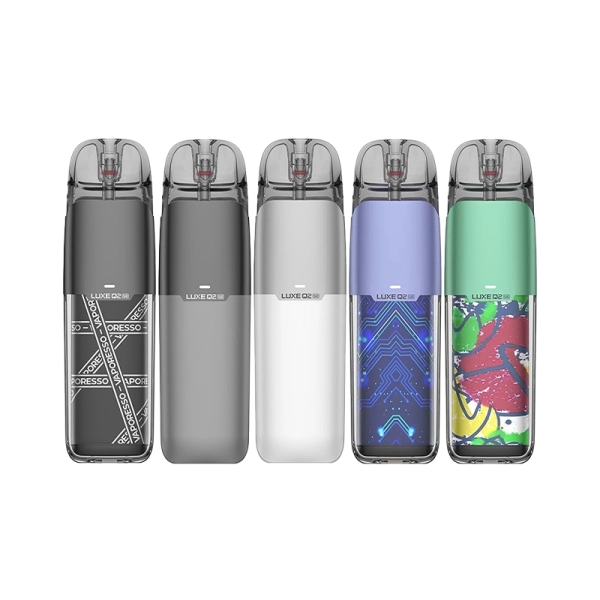 Vaporesso Luxe Q2 SE tutti i colori disponibili Pearl White Space Grey Fashion Black Digital Blue Abstract Green Fabriano MoarSvapo